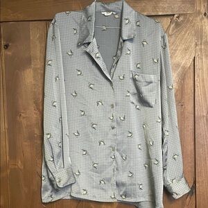 ports international women's gray Patterned Shirt
